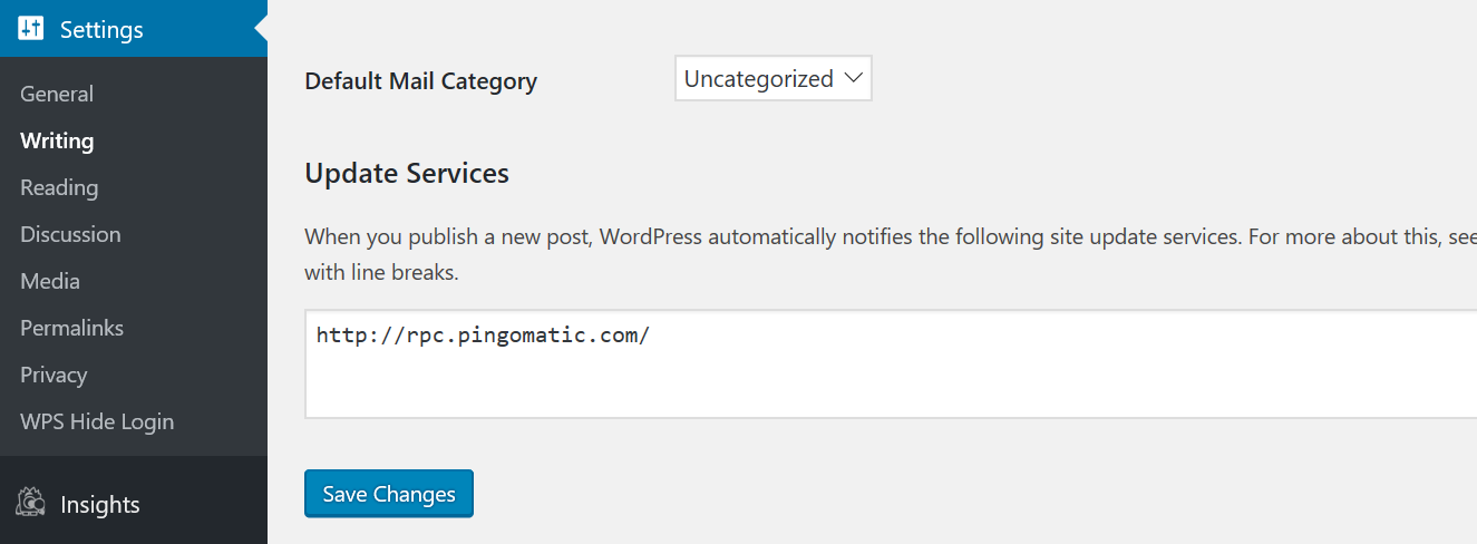 WordPress update Service