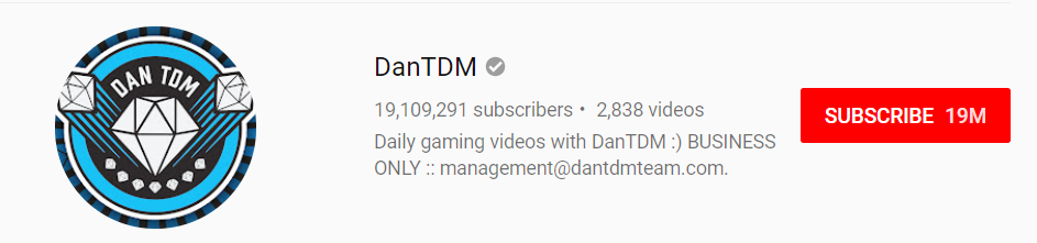 DanTDM YouTube Channel